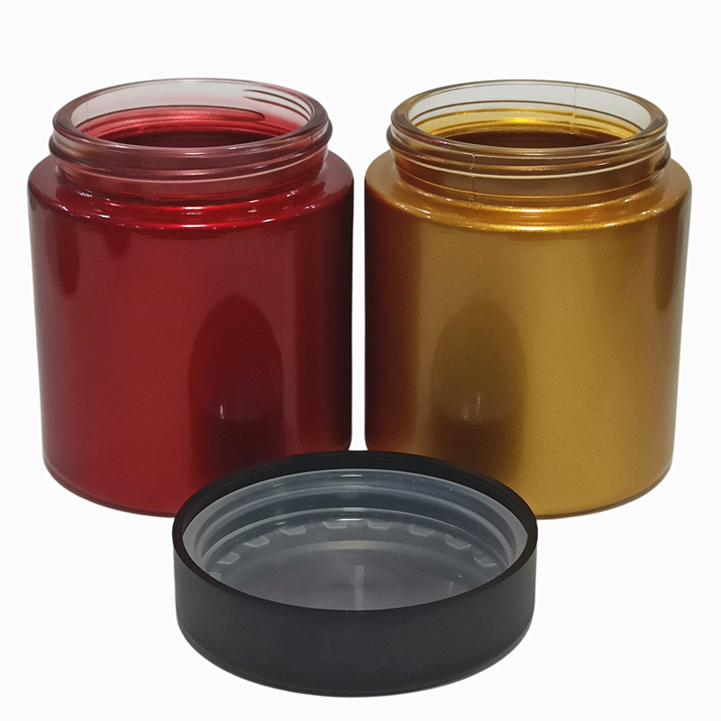 Custom logo printed 3.5 gram weed hemp flower packaging child glass jar childproof glass jar with child resistant screw lid