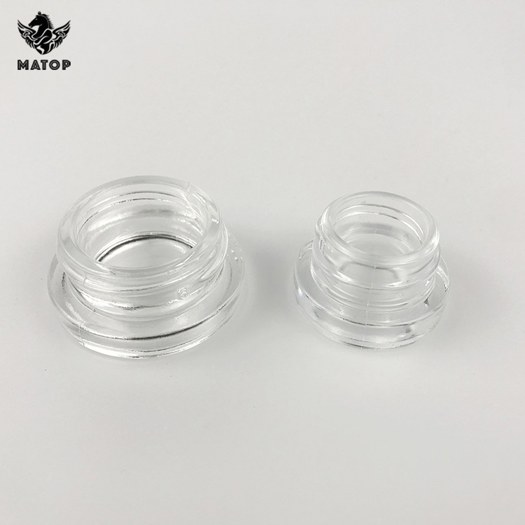 Custom logo printing uv glass 1 2 3 5 7 9 ml Wax oil concentrate containers
