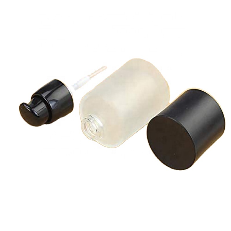 Custom logo skin care cosmetic liquid soap lotion cream Serum plastic glass Bottle