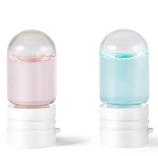 Custom logo small package glass Medical beauty bottle mini vial clear glass sample bottle for cosmetic facial essence oil