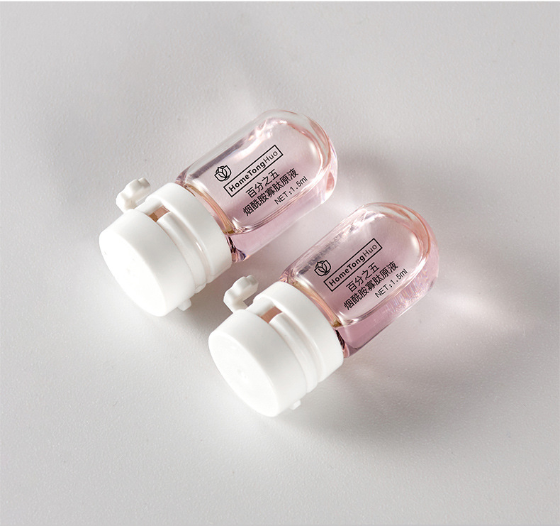 Custom logo small package glass Medical beauty bottle mini vial clear glass sample bottle for cosmetic facial essence oil