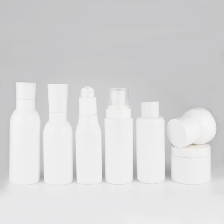 Custom lotion cream container 20ml 30ml 50ml slanted shoulder white porcelain ceramic cosmetic jar with lid