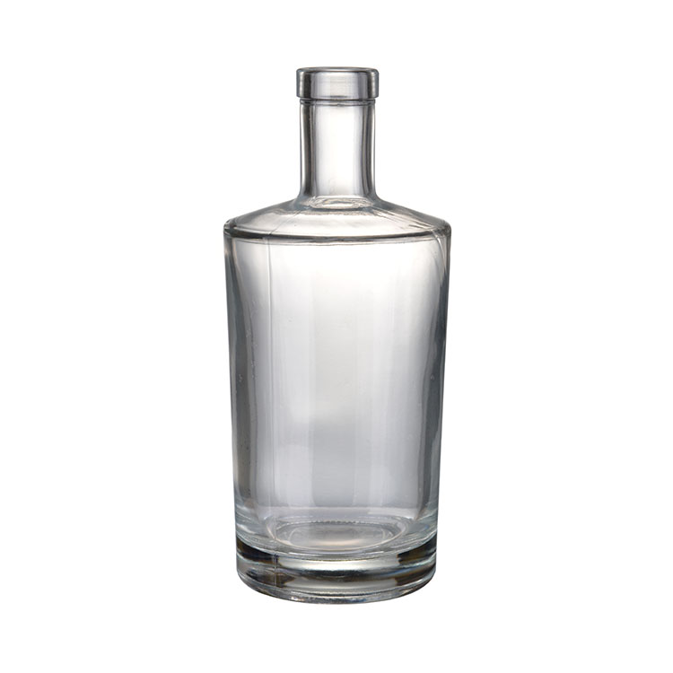 Custom  luxury 350ml 500ml 700ml 750ml 1000ml Rum Vodka Whisky liquor gin A garrafa la spirit glass bottle
