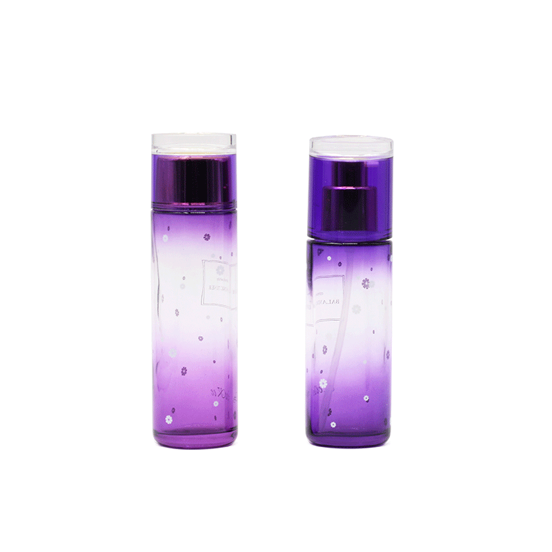 Custom luxury custom color cosmetic packaging skin care lotion pump bottle cream jar set 40ml 100ml 120ml