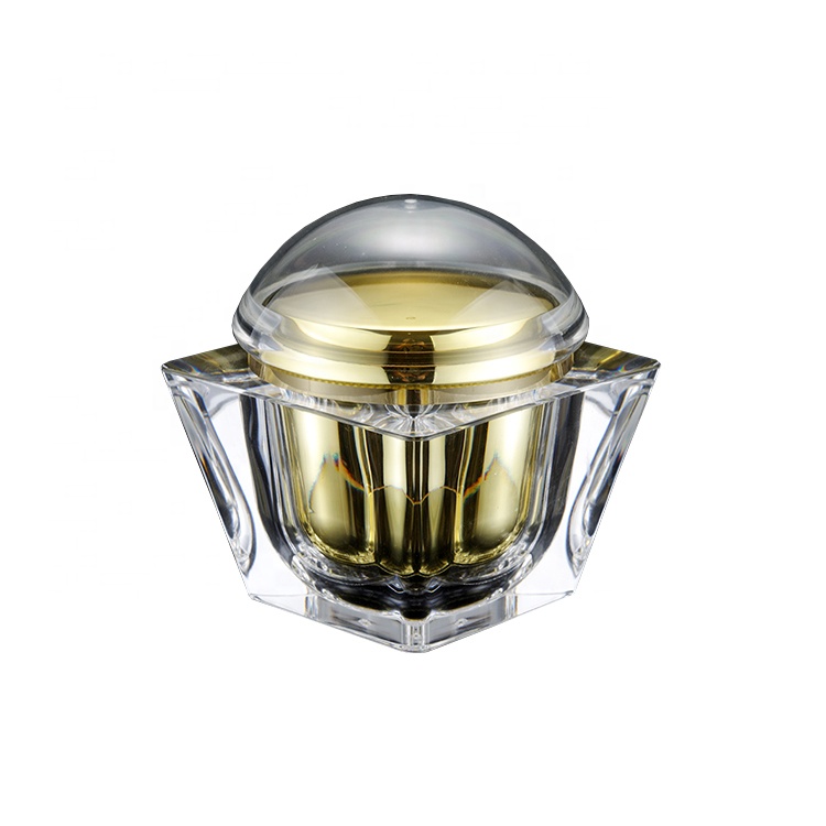 Custom luxury empty large 250g plastic acrylic cream jar container skincare cosmetic packaging