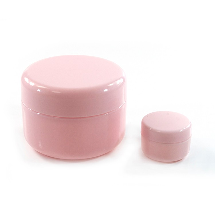 Custom luxury plastic container 10g 15g 30g 50g 100g 150g white green pink cosmetic jar for skin cream