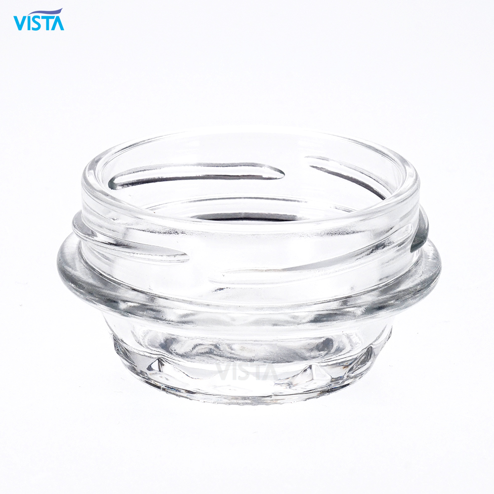 Custom made 1oz 2oz 4oz clear caviar jam jelly food glass mason jar with screw lid