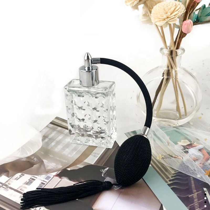 Custom made 50ml perfume empty luxury bottle glass spray perfume bottles