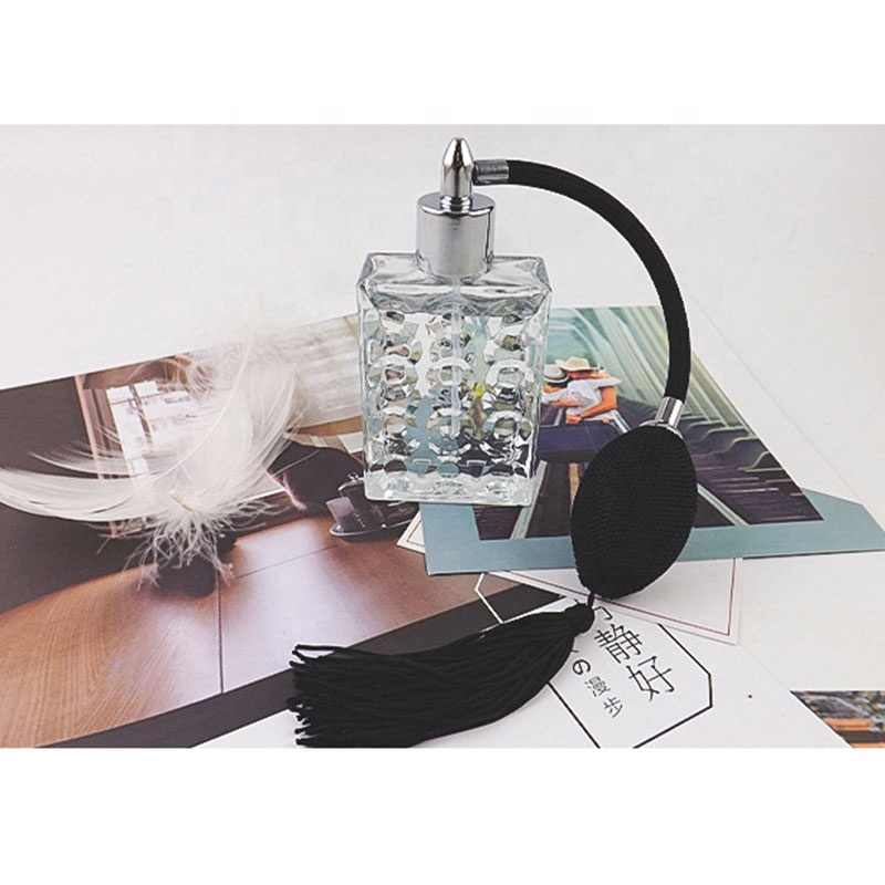 Custom made 50ml perfume empty luxury bottle glass spray perfume bottles