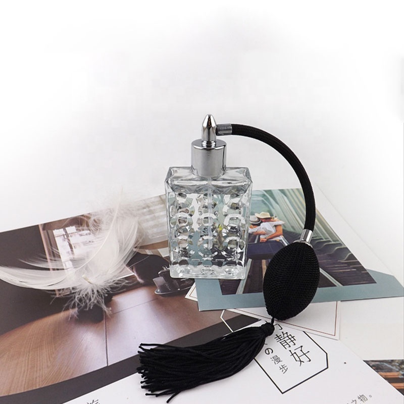 Custom made 50ml perfume empty luxury bottle glass spray perfume bottles