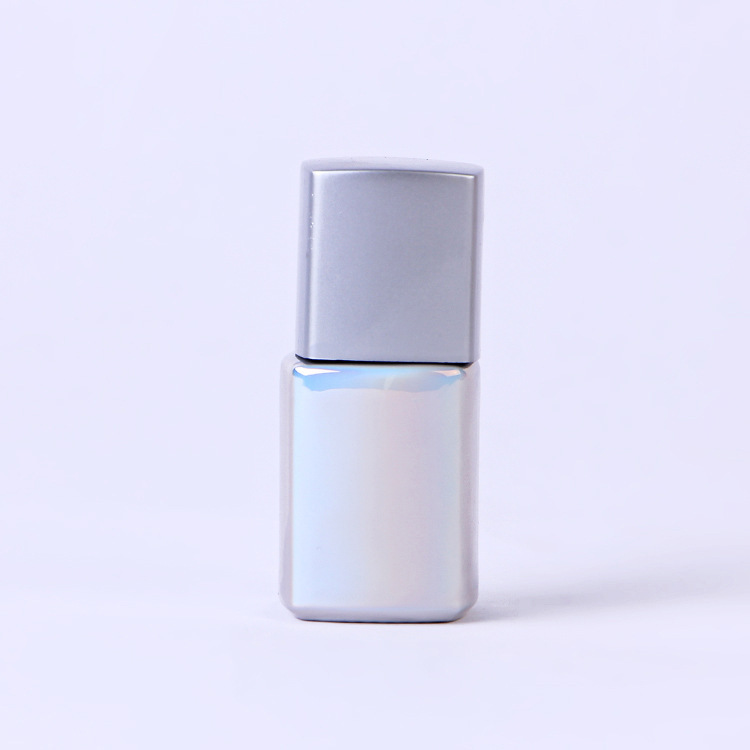 Custom made 8ml 10ml 15ml color empty cosmetic glass empty nail polish bottle