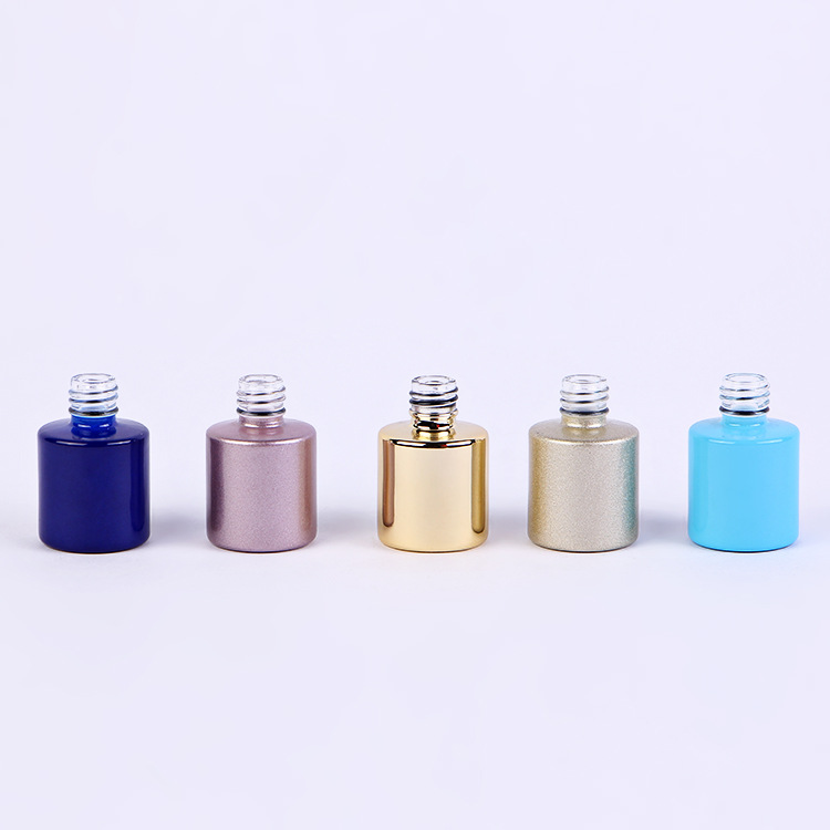 Custom made 8ml 10ml 15ml color empty cosmetic glass empty nail polish bottle