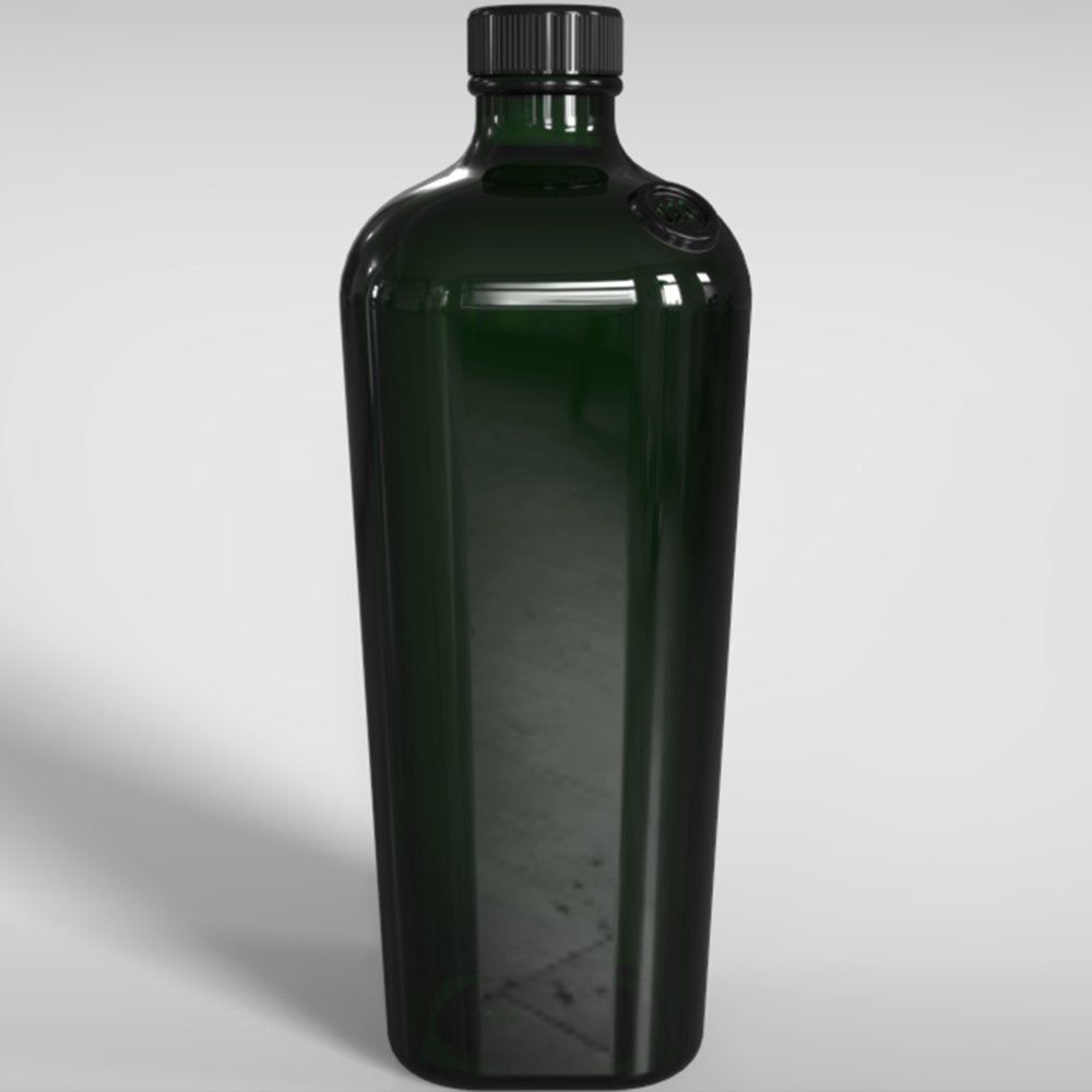 Custom made Glass Bottles for Gin 700mlFlint Whisky Vodka Kombucha Empty Bottle With Screw Cap 500ml 375ml  OEM embossed logo