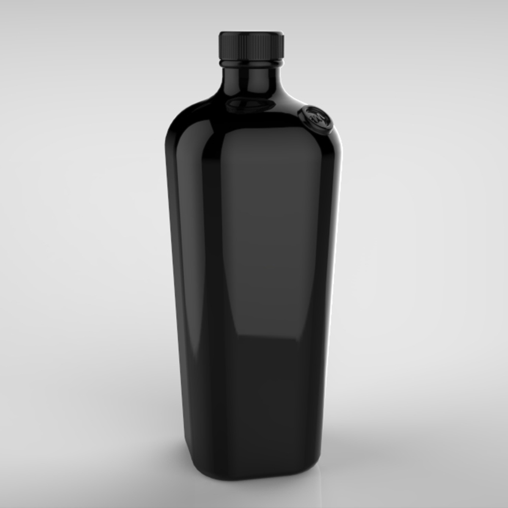 Custom made Glass Bottles for Gin 700mlFlint Whisky Vodka Kombucha Empty Bottle With Screw Cap 500ml 375ml OEM embossed logo