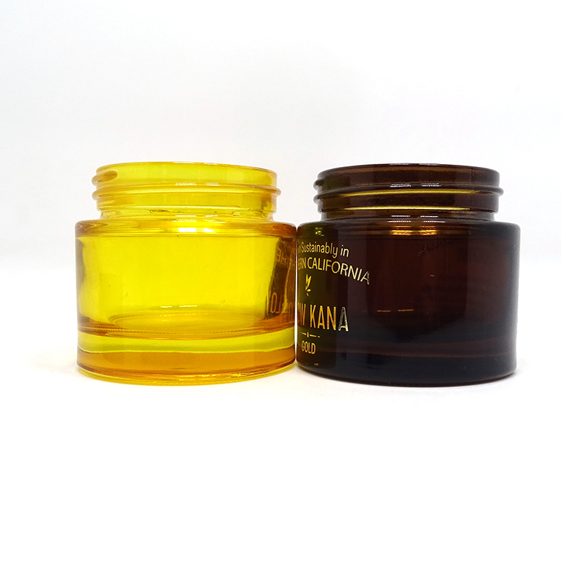 Custom made USA market 30g 50g 60g 130g child proof cap glass jar