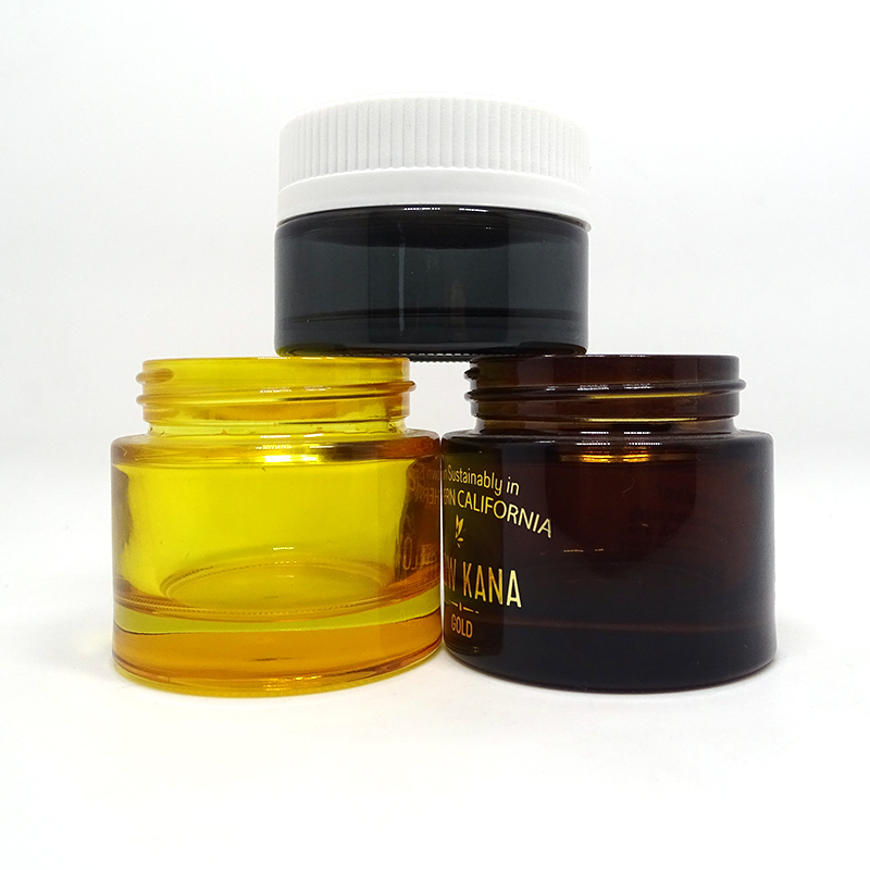Custom made USA market 30g 50g 60g 130g child proof cap glass jar