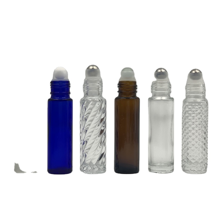 Custom made color roll on perfume bottle glass 10ml