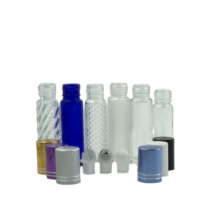 Custom made color roll on perfume bottle glass 10ml