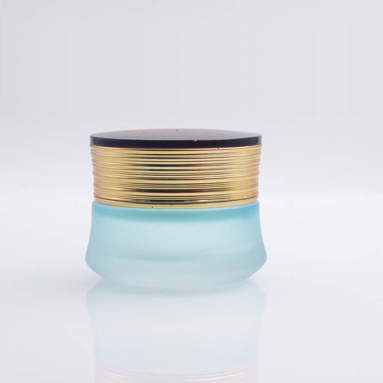 Custom made glass jars cosmetic empty coloured