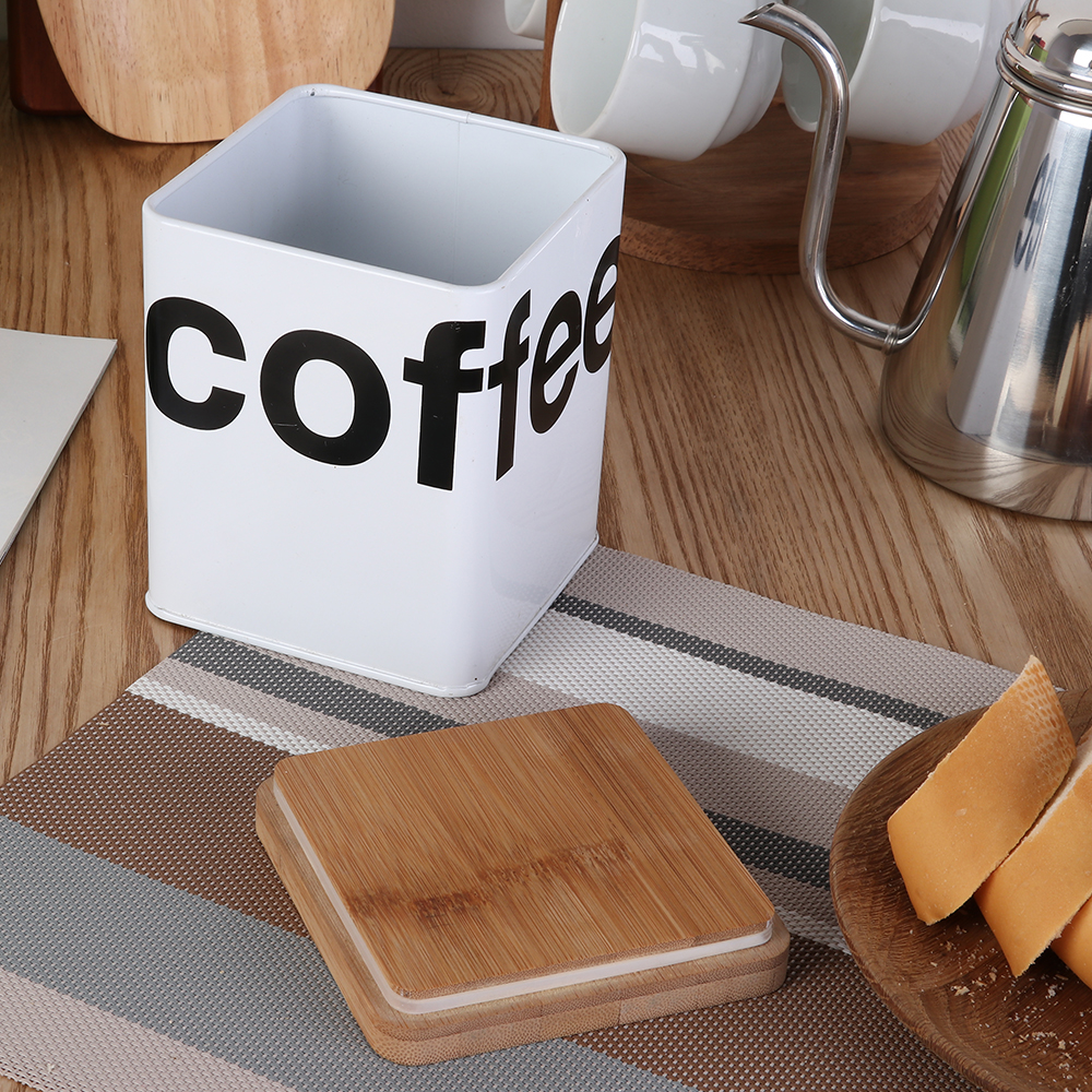 Custom made porcelain coffee tea container ceramic food storage tank