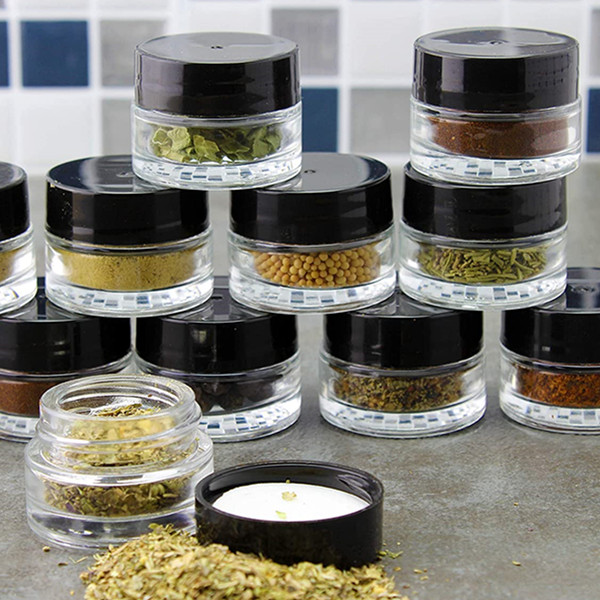 Custom mini 7g cosmetic container jar Glass Jar With Lid For Eye Cream