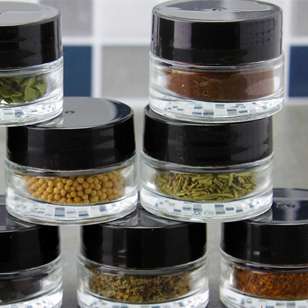 Custom mini 7g cosmetic container jar Glass Jar With Lid For Eye Cream