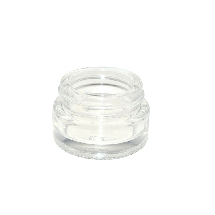 Custom mini clear glass jar 5ml cosmet cosmetic 7ml glass jar round