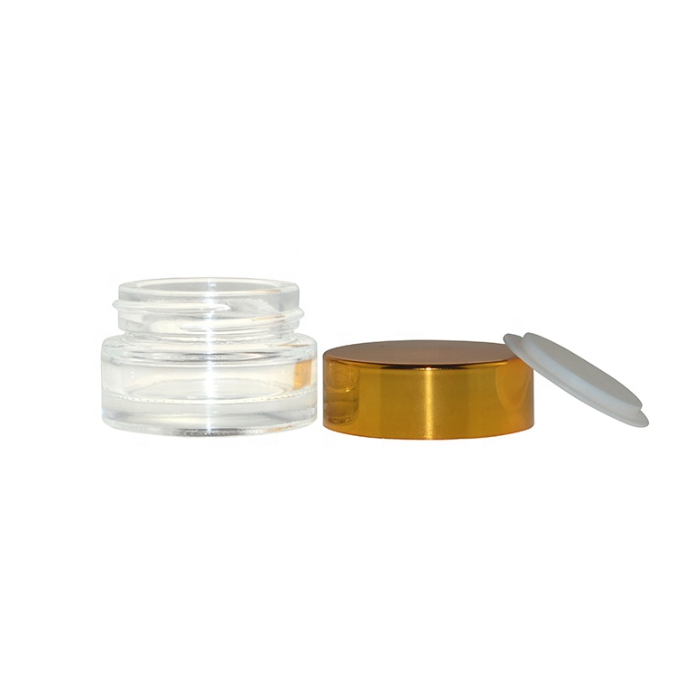 Custom mini clear glass jar 5ml cosmet cosmetic 7ml glass jar round