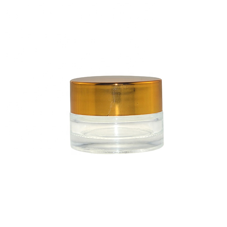 Custom mini clear glass jar 5ml cosmet cosmetic 7ml glass jar round