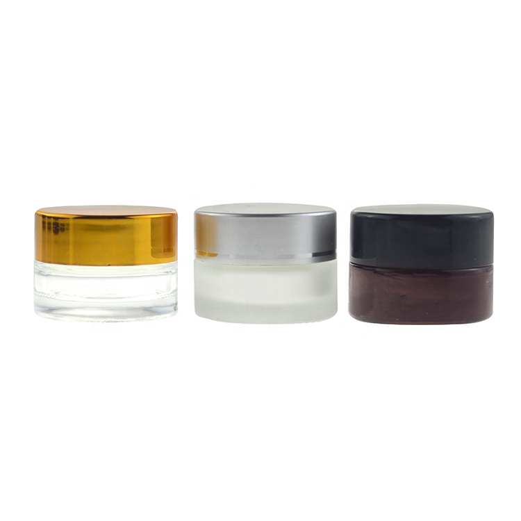Custom mini clear glass jar 5ml cosmet cosmetic 7ml glass jar round