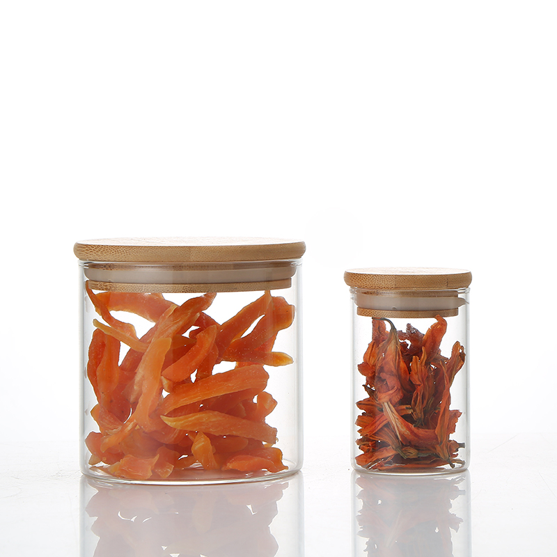 Custom multi - specification candy canister high borosilicate glass storage canister