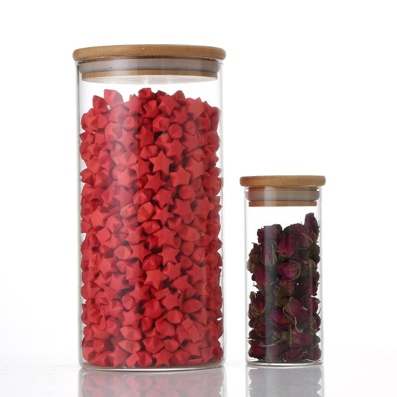 Custom multi - specification candy canister high borosilicate glass storage canister