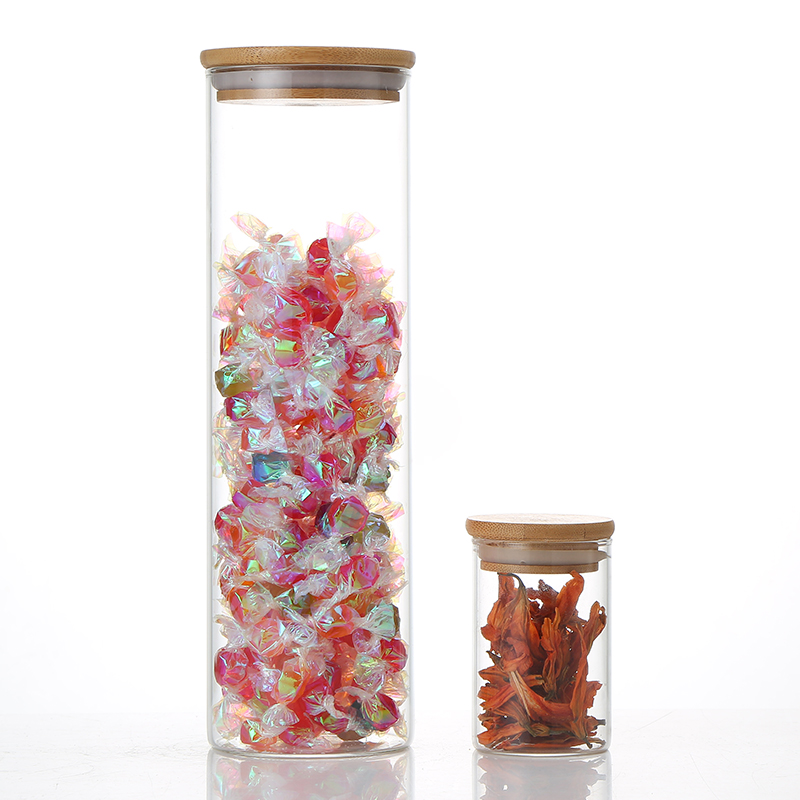 Custom multi - specification candy canister high borosilicate glass storage canister