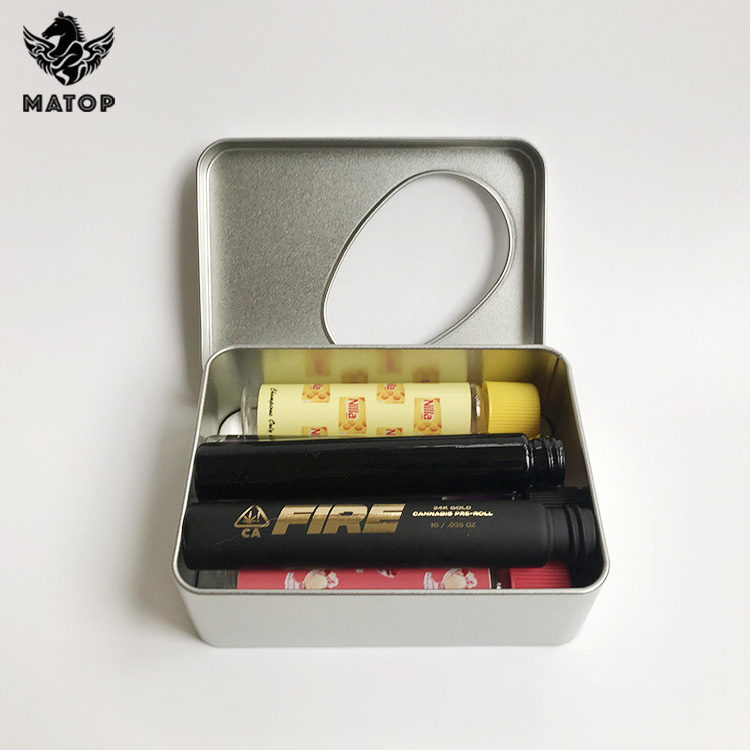 Custom new preroll packaging glass test tube screw cap for joint