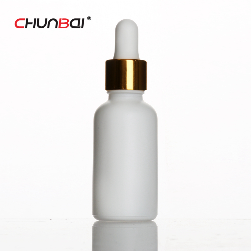 Custom opaque dropper bottle Frosted Glass Bottle 30ml Glass Tincture Bottle