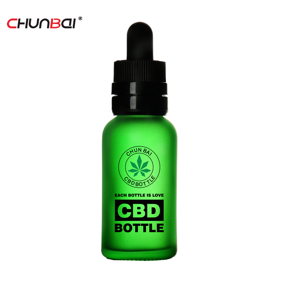 Custom opaque dropper bottle Frosted Glass Bottle 30ml Glass Tincture Bottle