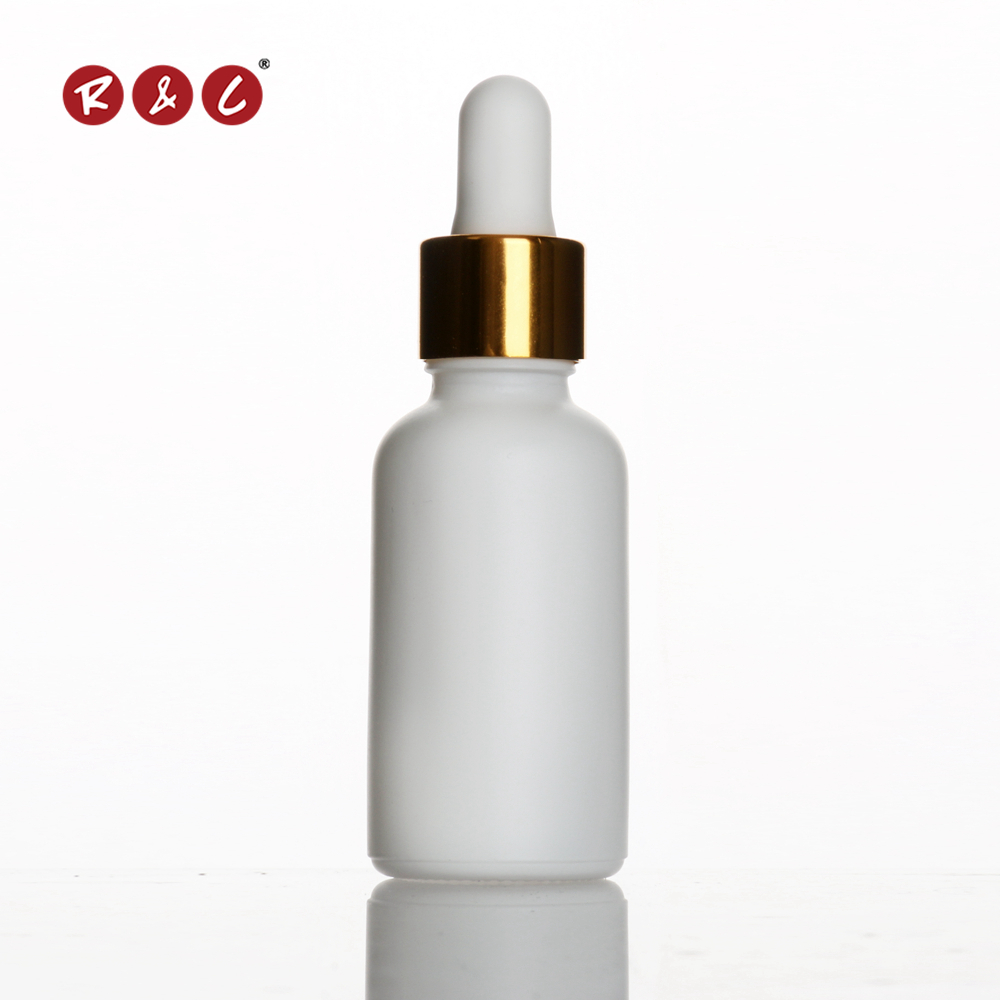 Custom opaque dropper bottle Frosted Glass Bottle 30ml Glass Tincture Bottle