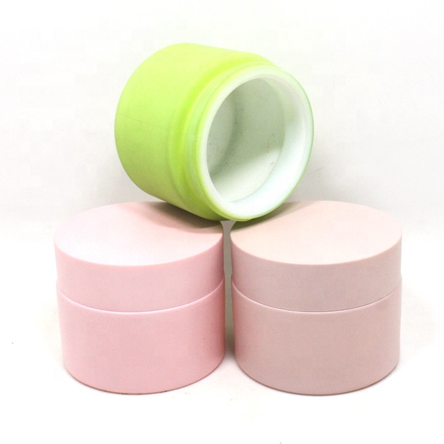 Custom painting ceramic glass 15g 20g 30g 50g 100g opal white porcelain glass cosmetic cream jar with lid