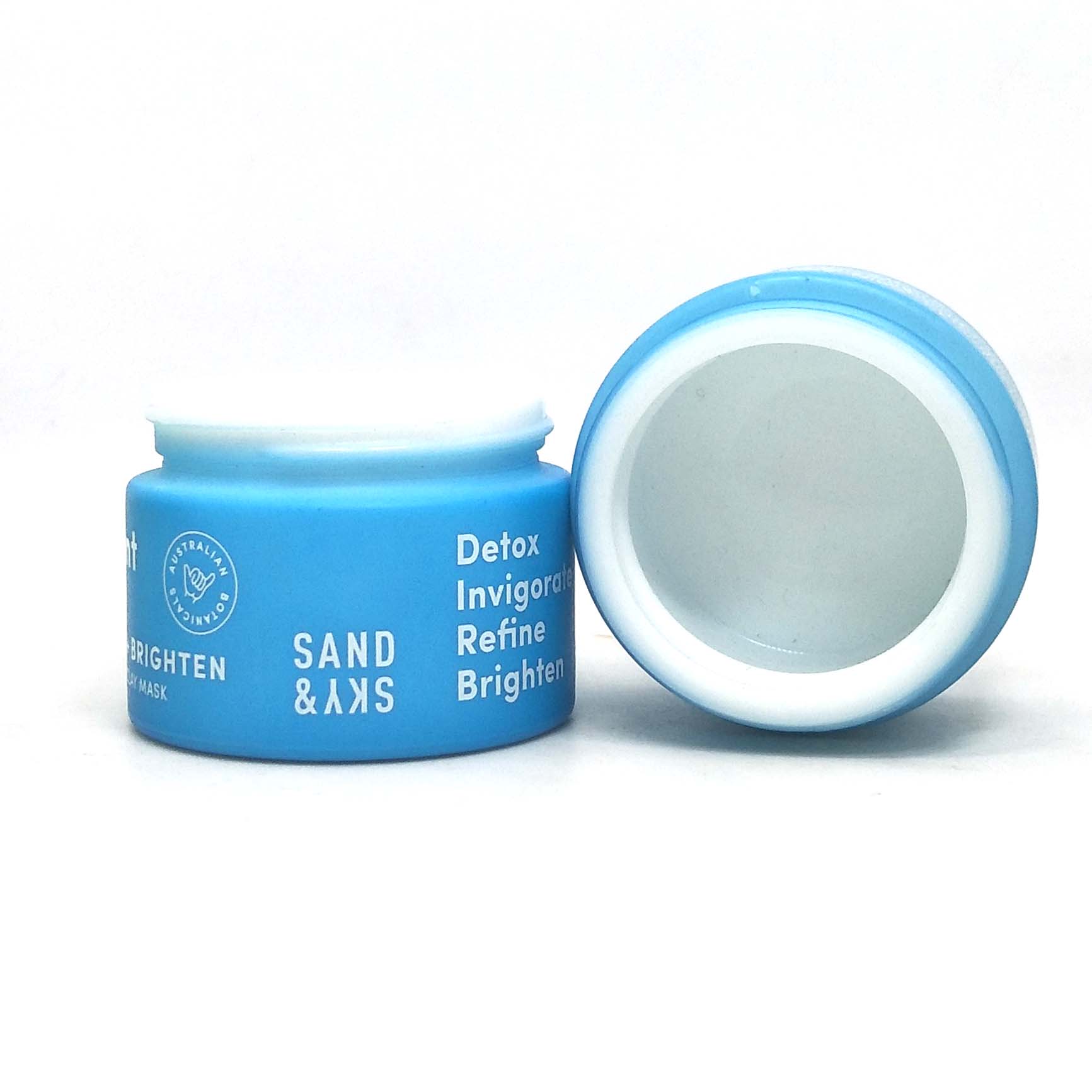 Custom painting matte blue ceramic glass jar 15ml 20ml 30ml 50ml 100ml opal white porcelain cosmetic cream jar with lid