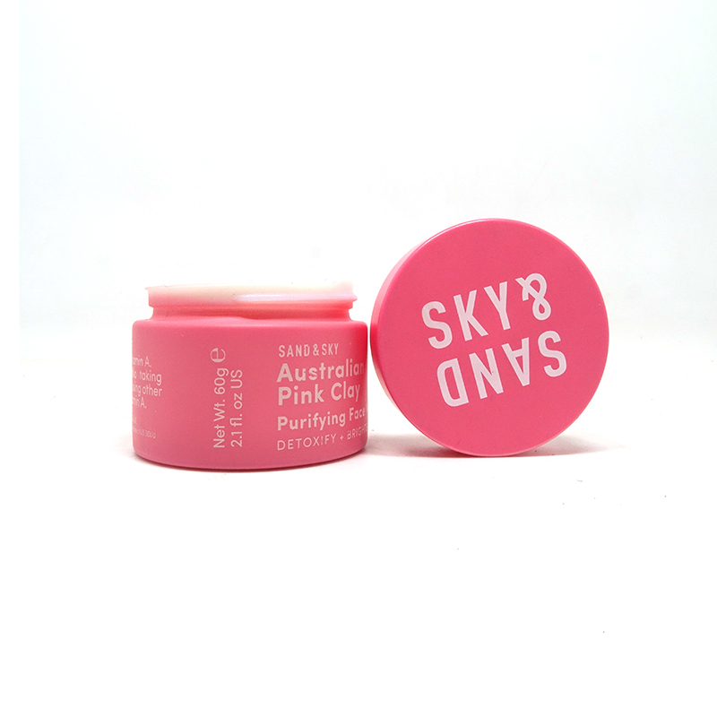 Custom painting matte pink ceramic 15ml 30ml 50ml 100ml opal white porcelain glass cosmetic cream jar with lid