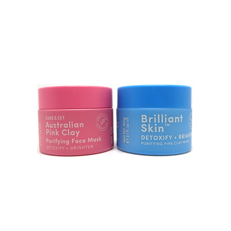 Custom painting matte pink ceramic 15ml 30ml 50ml 100ml opal white porcelain glass cosmetic cream jar with lid