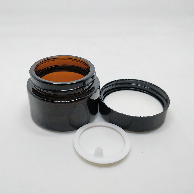 Custom painting matte pink purple glass jar 15ml 20ml 30ml 50ml 60ml green amber frosted clear glass cosmetic cream jar with lid