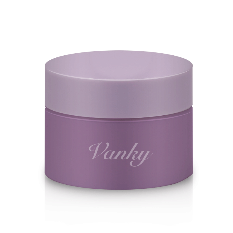 Custom painting matte violet ceramic glass jar 15ml 30ml 50ml 100ml opal white porcelain glass