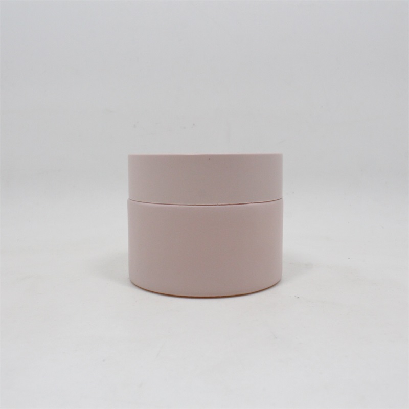 Custom painting pink glass jar 15ml 20ml 30ml 50ml 100ml glass cosmetic cream jar with lid for sale emballage cosmetique