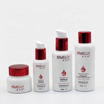 Custom pink coating of opal white glass jar with plastic lid, Luxury, Cosmetic, Medical