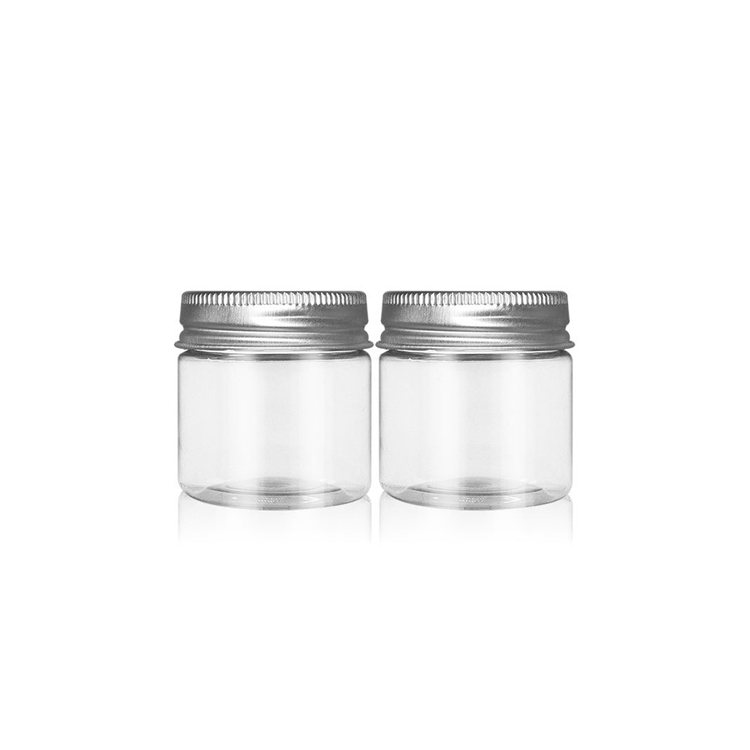 Custom plastic 250ml 350ml 500ml pet storage spice jar stock