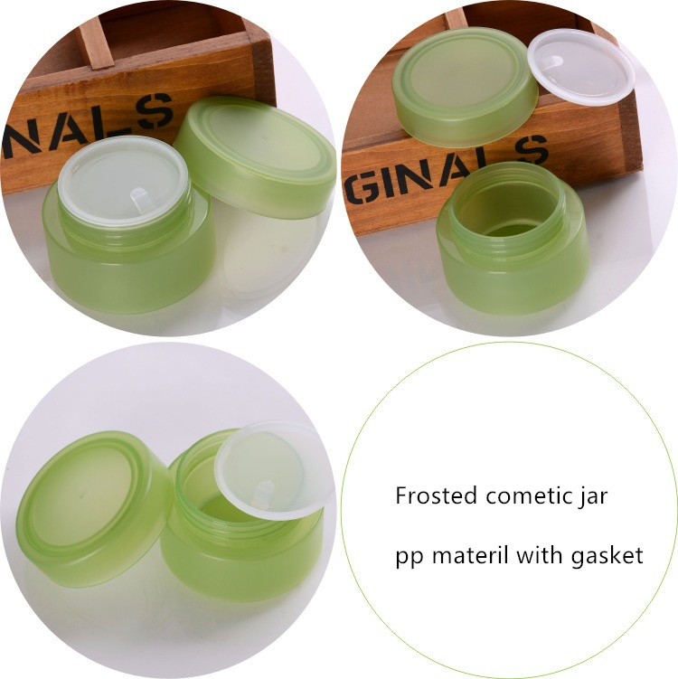Custom pp plastic cream jar 50g empty cosmetic jar lip scrub frosted cosmetic container jar