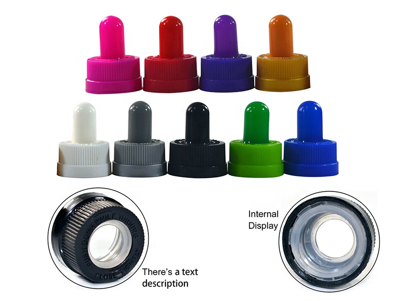Custom printed 30ml 50ml 60ml 100ml matte black white frosted glass dropper bottle with childproof cap