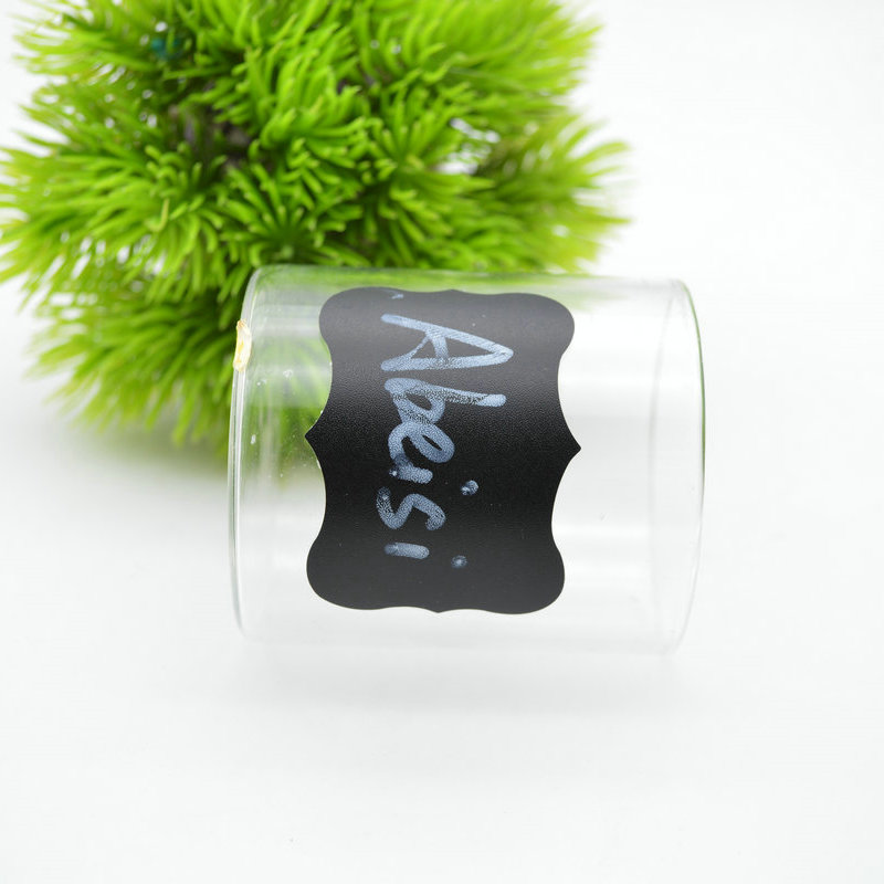 Custom printed candle jars glass empty clear candle jars with bamboo lids