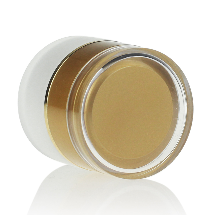 Custom printed luxury frosted face cream container cosmetic glass jar 20g with acrylic cap